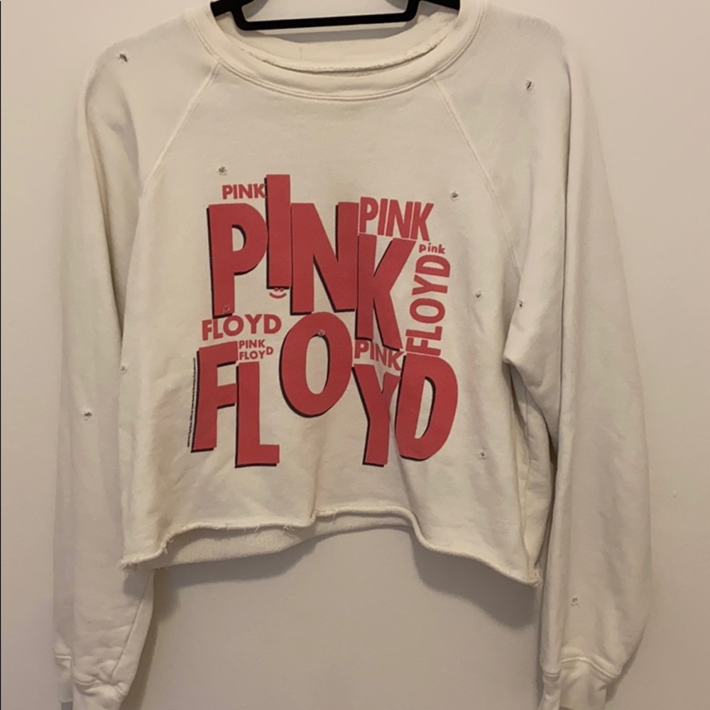 Cropped Pink Floyd Graphic Sweatshirt